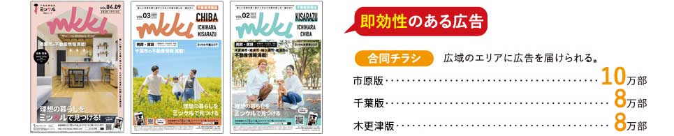 訴求効果が高いチラシ